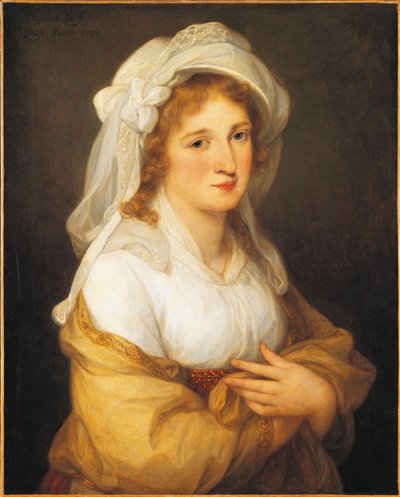 マリア・ヨゼファ・ヘルメネギルト・エステルハージ王女の肖像 作： Angelica Kauffmann