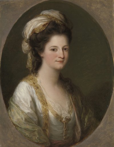 女性の肖像、1770年頃（キャンバスに油彩） 作： Angelica Kauffmann