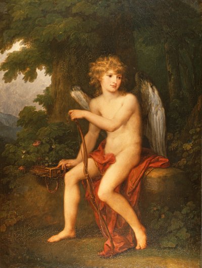 キューピッドとしてのヘンリックルボミルスキ王子の肖像画、1786年 作： Angelica Kauffmann