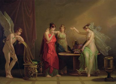 キューピッドとプシュケの伝説 作： Angelica Kauffmann
