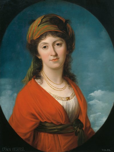 マリー・テレーズ・メーアフェルド伯爵夫人の肖像、ニー・ディートリヒシュタイン、c。 1790年。 作： Angelica Kauffmann