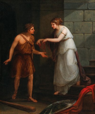 テセウスとアリアドネ。 作： Angelica Kauffmann