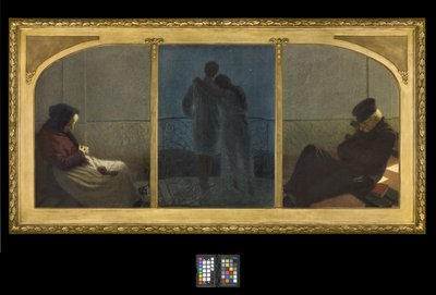 夢と現実の間？ 作： Angelo Morbelli