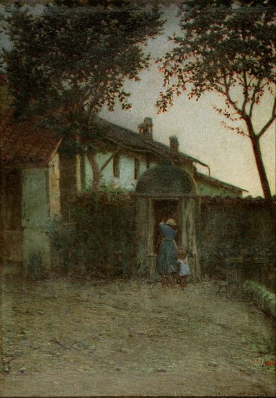 夜明け 作： Angelo Morbelli