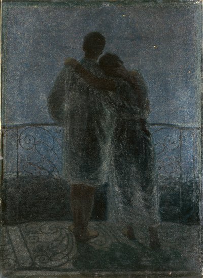夢と現実、1905 作： Angelo Morbelli