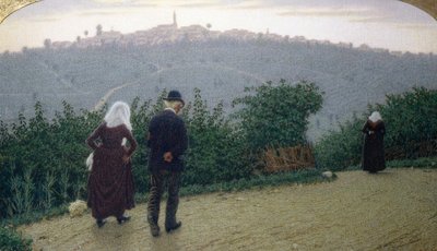 日曜日の夜明け 作： Angelo Morbelli