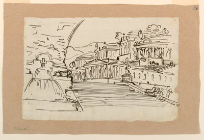 舞台美術、古建築群 作： Angelo Toselli