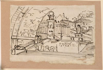 舞台美術、古建築群 作： Angelo Toselli