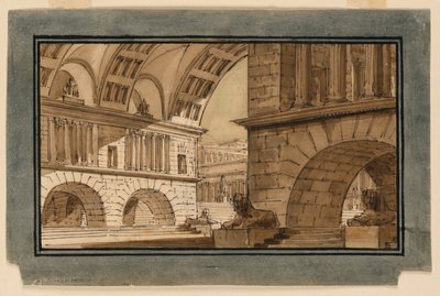 舞台美術、寺院建築群 作： Angelo Toselli
