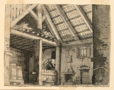 舞台美術、田舎宿のインテリア 作： Angelo Toselli
