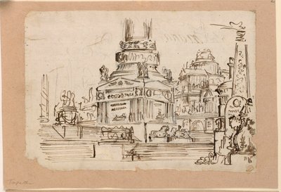 舞台美術、モニュメントの台座 作： Angelo Toselli