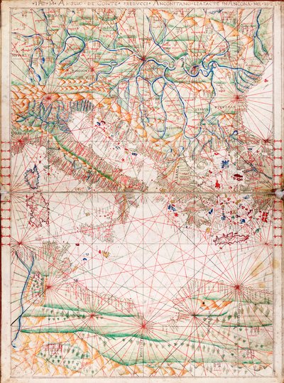 中央地中海の地図 作： Angelo de Conte Freducci
