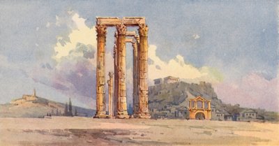 オリンピアのゼウスの柱、アテネ（カラーリソ） 作： Angelos Giallinos