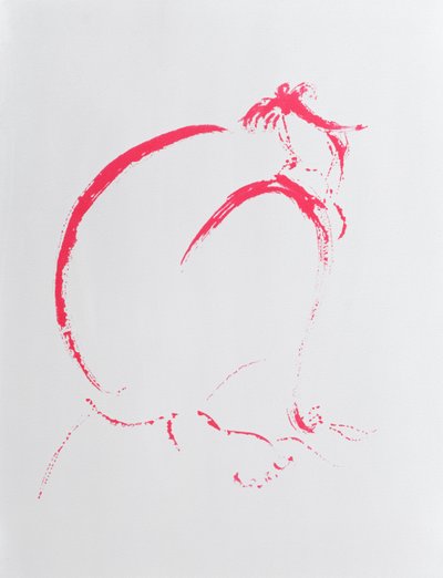 折りたたまれたヌードクリムゾン, 2006 作： Angie Kenber