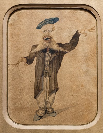 Telemaco Signoriniの似顔絵、1884年頃（紙に水彩） 作： Angiolo Tricca