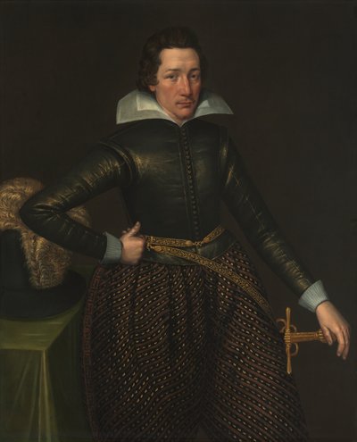 男の肖像 1610年頃 油彩・カンヴァス 作： Anglo Netherlands School