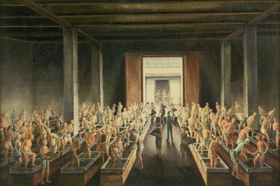 茶箱を満たす;そして最初の工程での茶製造、1820年頃 作： Anglo Chinese School