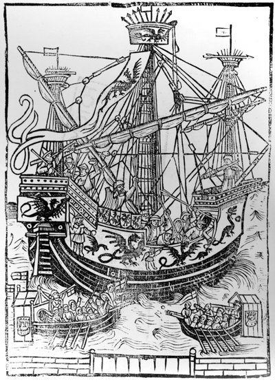 1515年、ブルージュに神聖ローマ皇帝、シャルル5世が勝利した 作： Anglo French School