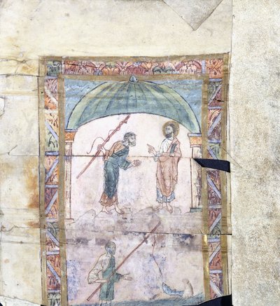 キリストはカペナウムでピーターにトリビュートマネーで紀元前1000年頃に指示 作： Anglo Saxon