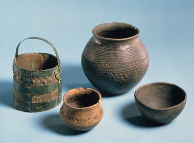 家庭用品、アングロサクソン、おそらく5〜7世紀（陶器） 作： Anglo Saxon