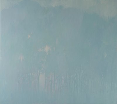 オープニング、2022年（リネンに油彩） 作： angus hampel