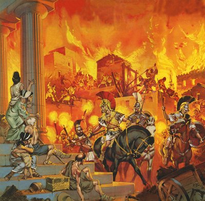 ギリシャの反乱を鎮圧するアレキサンダー大王 作： Angus McBride