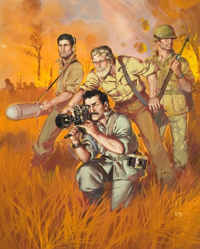 戦争特派員（紙にグワッシュ） 作： Angus McBride