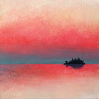 静かな島の夕日 作： Ania Witwitzka