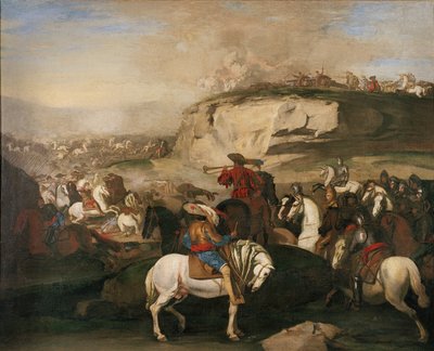 バトルシーン、1630-39年頃 作： Aniello Falcone