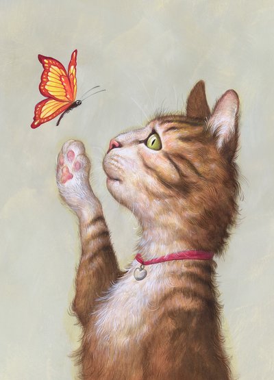 ユースタス・タビー》2019年（イラストレーションボードにアクリル、未発表） 作： Anita Kunz