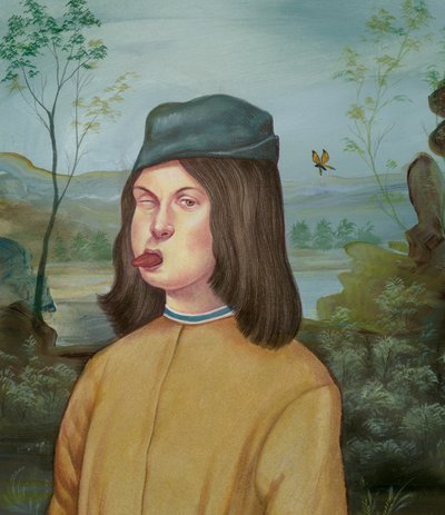 Young Boy With Attitude, 2018（イラストレーションボードにアクリル絵の具） 作： Anita Kunz