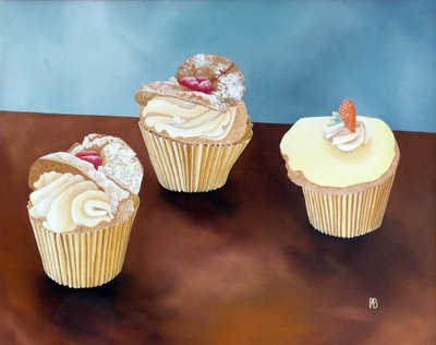 スリーケーキ、1998 作： Anna Phillips