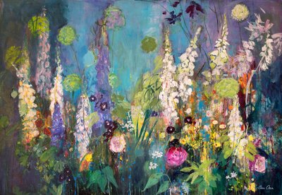 Darkening Garden、チェルシー、2019年（アクリル） 作： Ann Oram