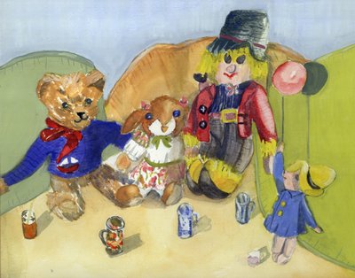 おばあちゃんのタフィーのおもちゃ（紙にトイレ） 作： Ann Robson
