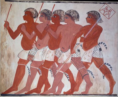 Thenuny の個人墓 74 からの絵画のコピー、Thebes I、1、144-146、20 世紀 作： Anna