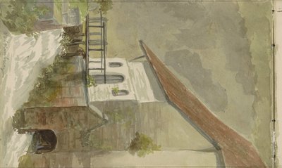 ファルケンブルグの運河沿いの家 作： Anna Catharina Maria van Eeghen (possibly)