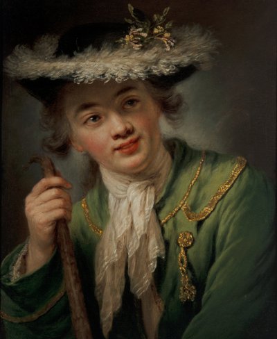 若い女性の肖像 作： Anna Dorothea (1721 82) Lisiewska
