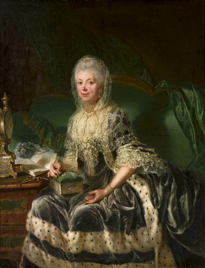 アンナ・フォン・ヴァルテンスレーベンの肖像 作： Anna Dorothea Therbusch