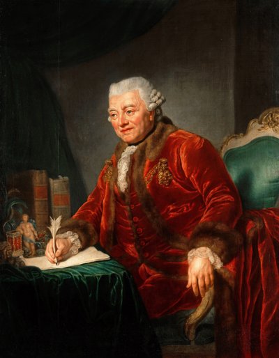 クリスチャンアンドレアスコテニウスの肖像1708〜1789年、1777年 作： Anna Dorothea Therbusch