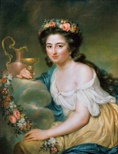 アンリエットヘルツの肖像、1778年にヘーベとして1764年から1847年にかけられたドレモス。 作： Anna Dorothea Therbusch