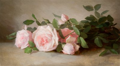 バラの静物 1880年 （油彩・キャンバス） 作： Anna Eliza Hardy