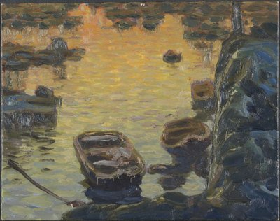 釣りシーズン中の春の夜。ロフォーテン、1910年からの研究 作： Anna Katarina Boberg