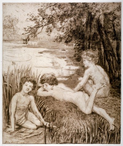 「ワイルドダック」、1913年。 作： Anna Lea Merritt