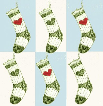 クリスマスの靴下 作： Anna Platts