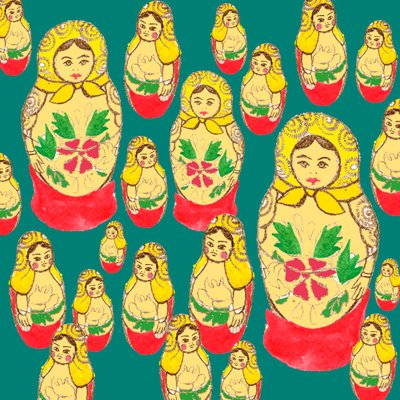 ロシアの人形 作： Anna Platts