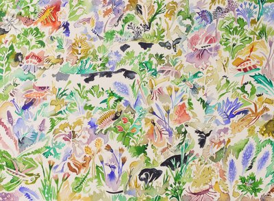 2 白鳥の歌、2023年（水彩画） 作： 