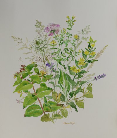 花の静物 4、2021年（絵画） 作： Anna Pugh