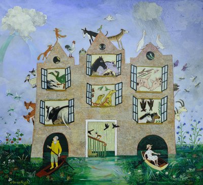 ホースパイプ禁止、2013年（アクリル画） 作： Anna Pugh