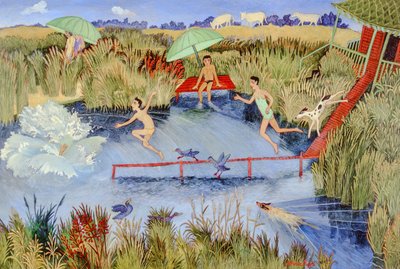 暑い日、2009年（アクリル） 作： Anna Pugh