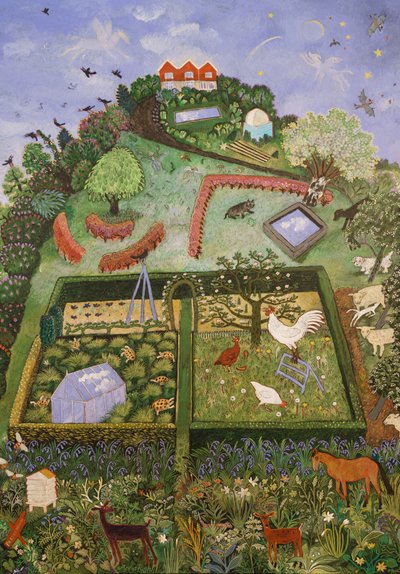 アウトサイド、2019年（アクリル） 作： Anna Pugh